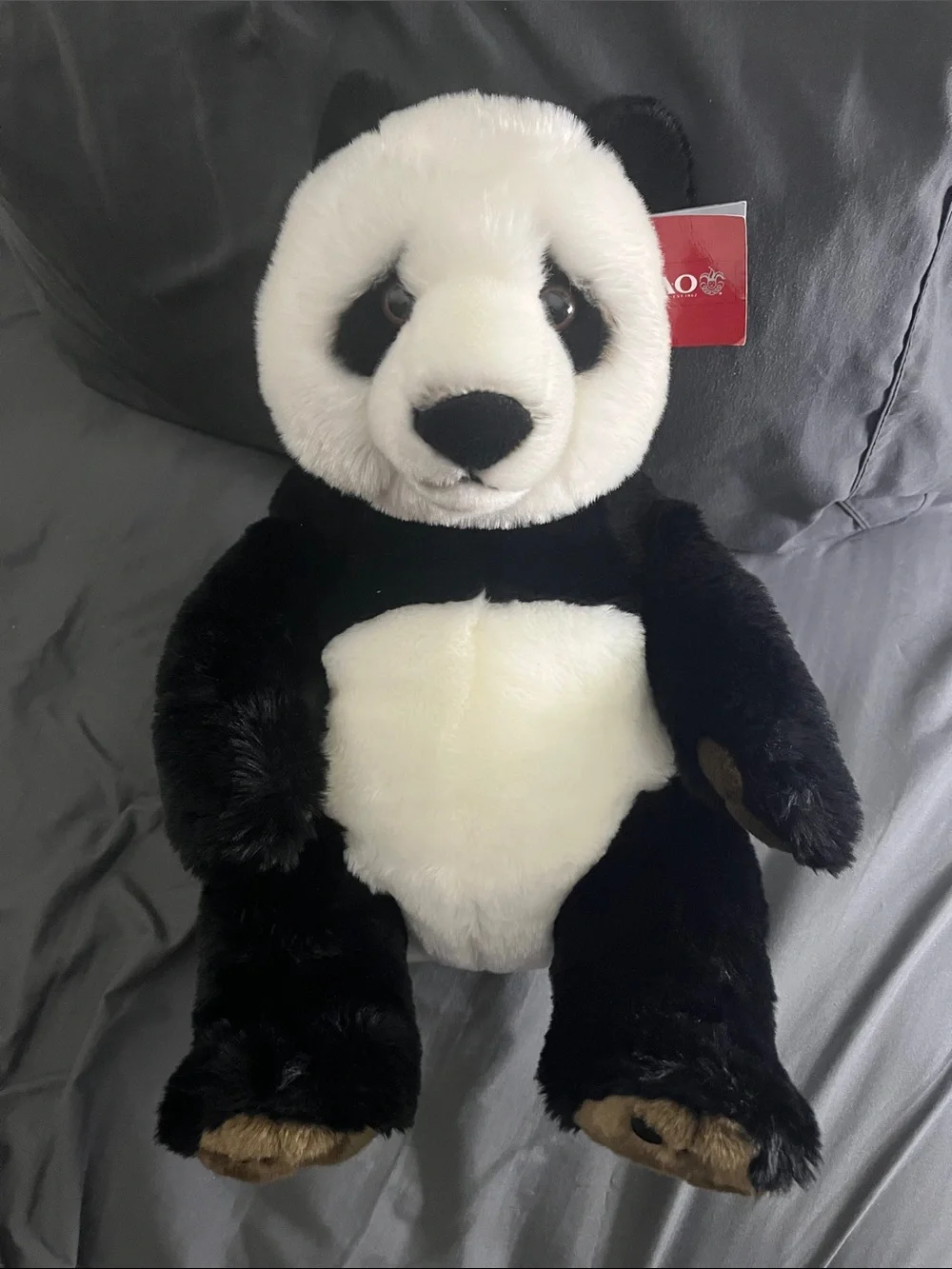 FAO Schwartz Plush 16” Panda Stuffed Animal Toy - Black & White NWT